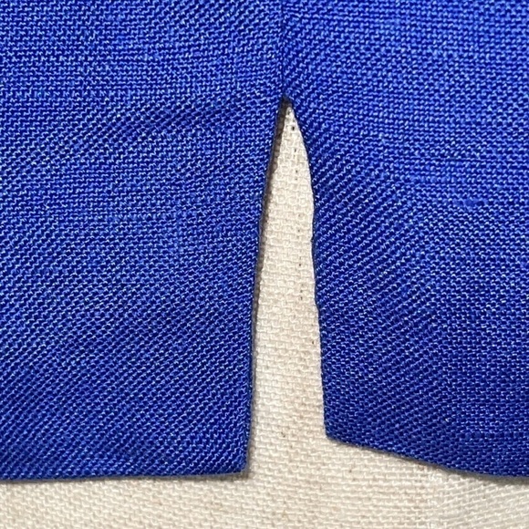 Coldwater Creek Blue Linen Blouse Turquoise Beads Sz. 10 - Picture 8 of 14